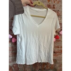 Quince Cotton Modal V Neck Tee
